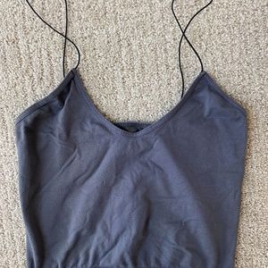 Free People Skinny Strap Seamless Brami Size XS/S in Gray